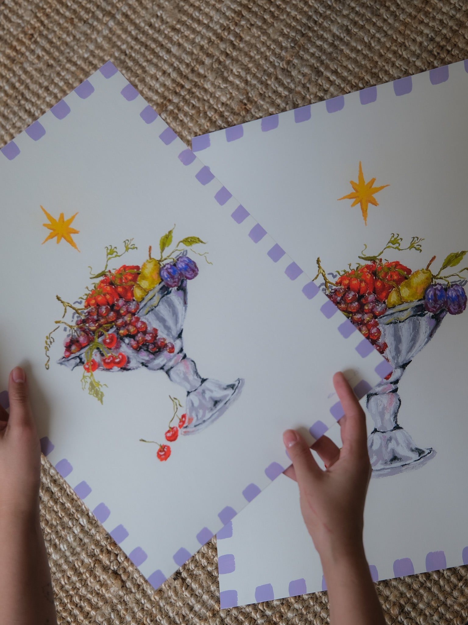 design wandbild obst stillleben skandinavisches interior