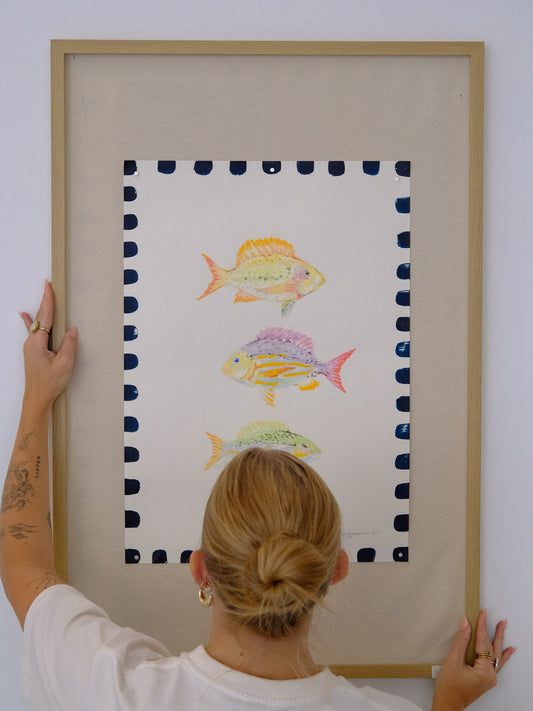 THREE WISE FISH (original artwork)