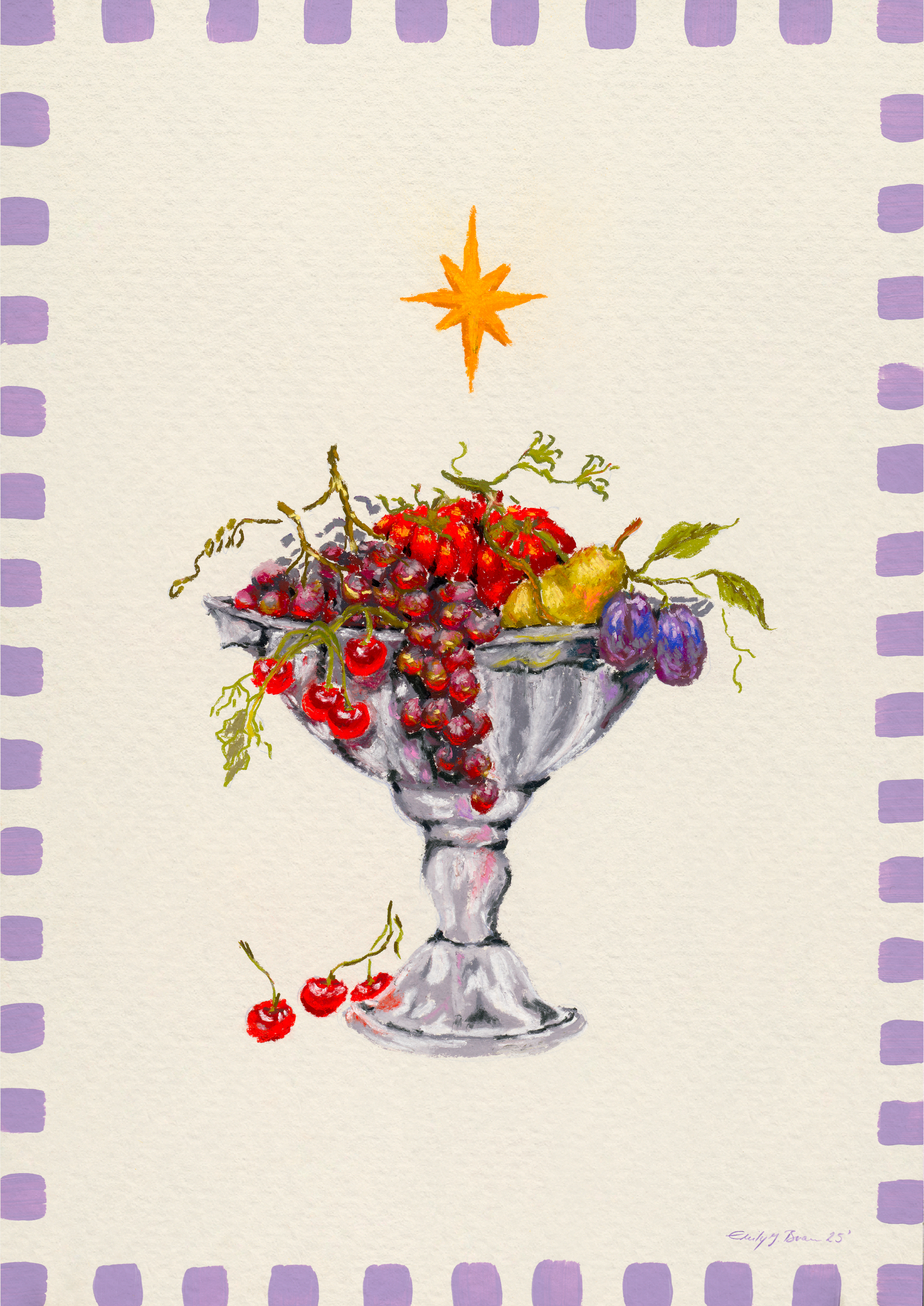 modernes stillleben poster magical fruitbowl wohnzimmer design