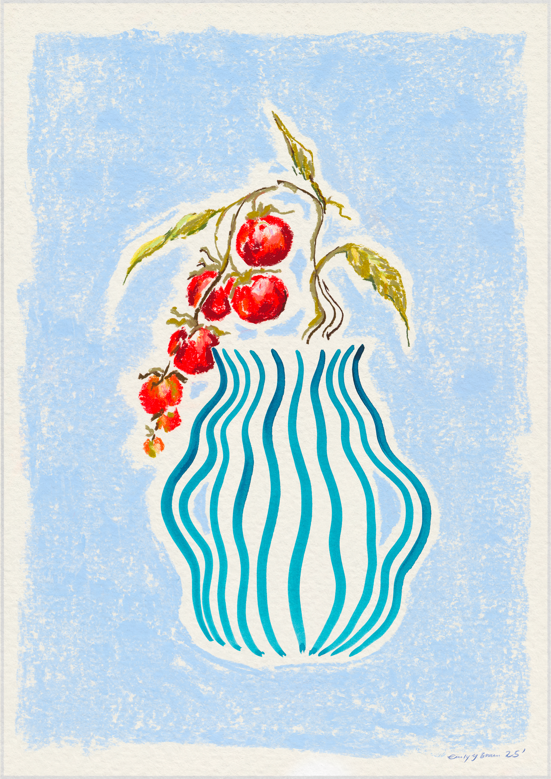 arrangement of tomatoes fine art print modern interior
